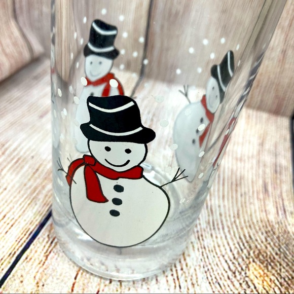 Vintage Libbey Glass Tumblers 16oz Christmas Set of 2 - Picture 7 of 8